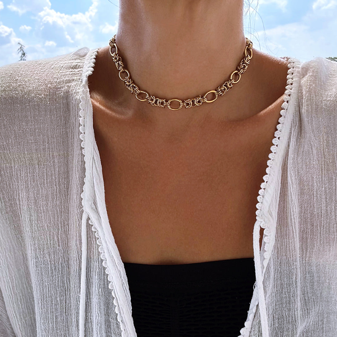 CHUNKY GOLD CHOKER