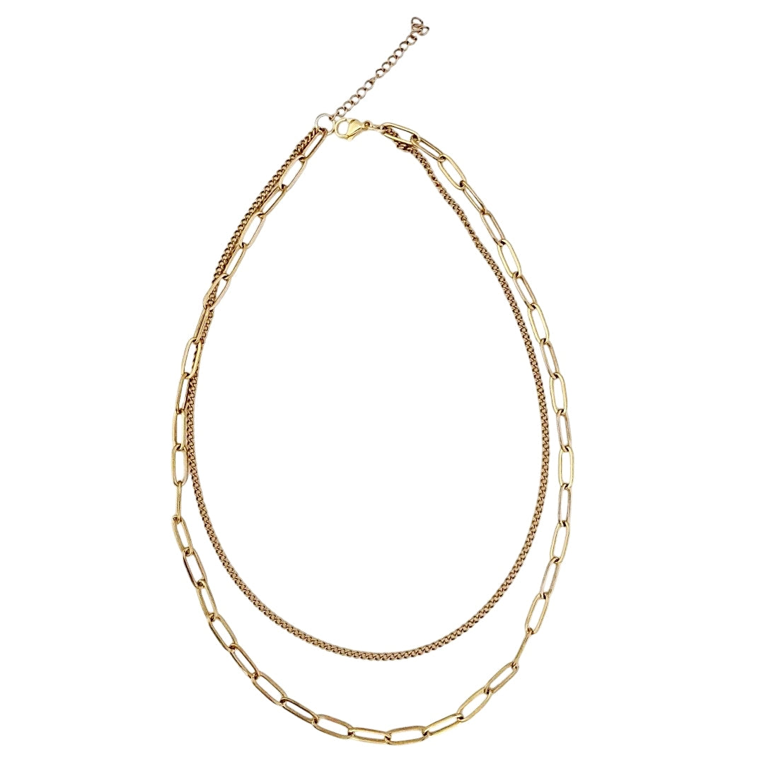 DOUBLE CHAIN NECKLACE