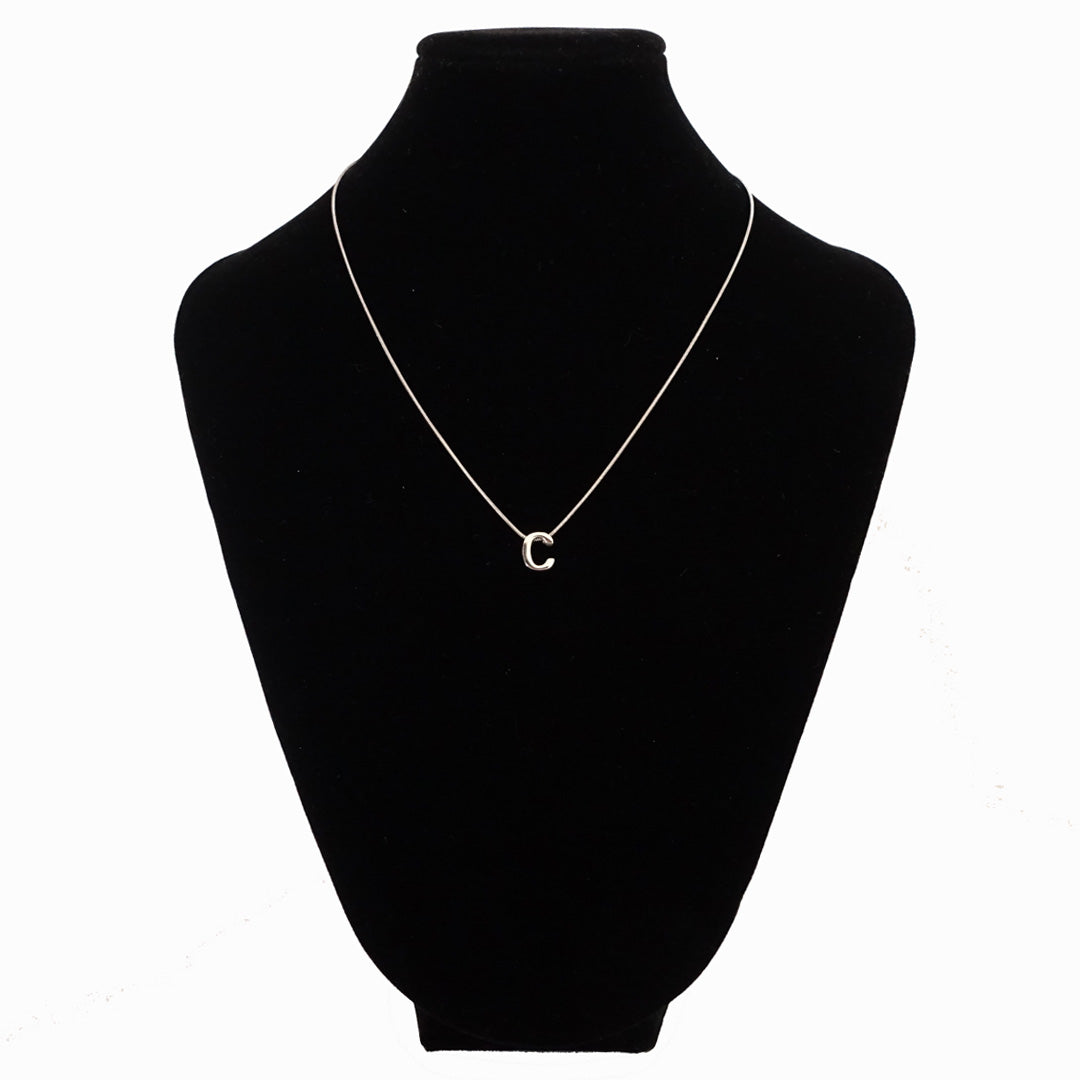 C SILVER NECKLACE