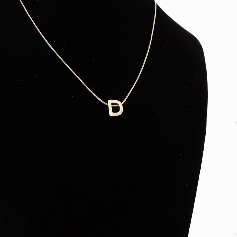 D SILVER NECKLACE