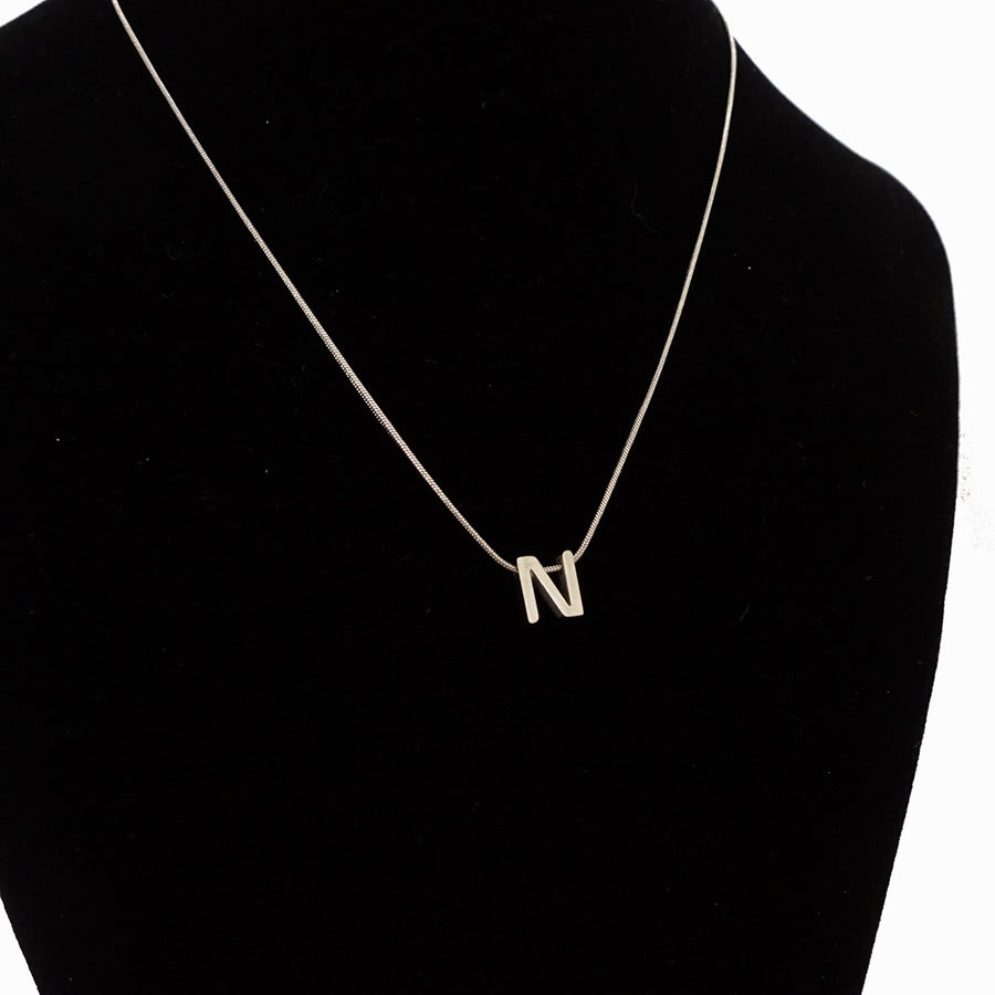 N SILVER NECKLACE