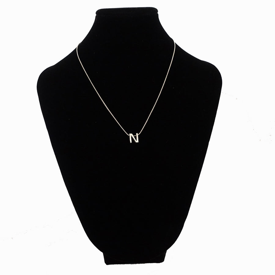 N SILVER NECKLACE