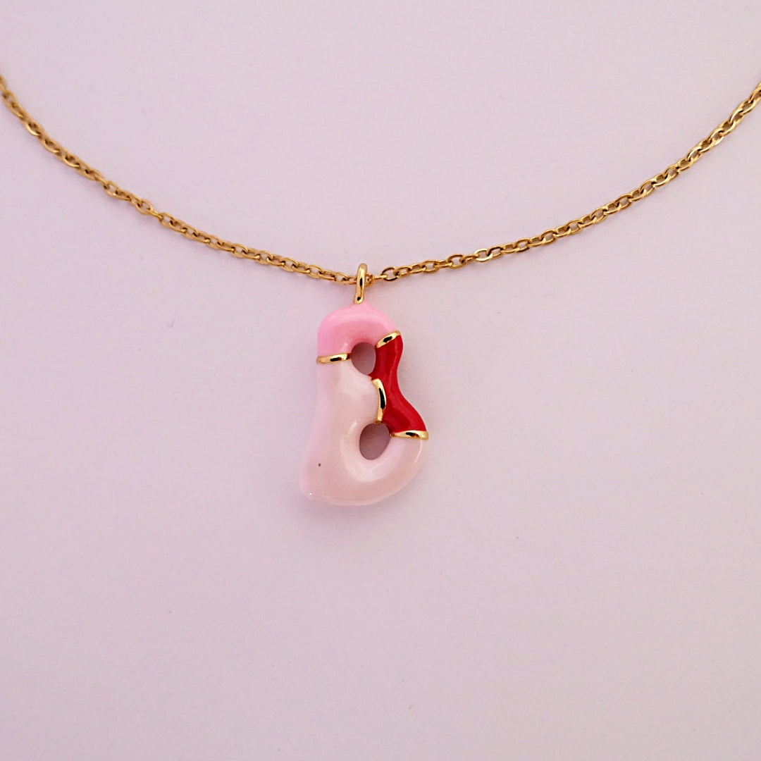 PINK B NECKLACE